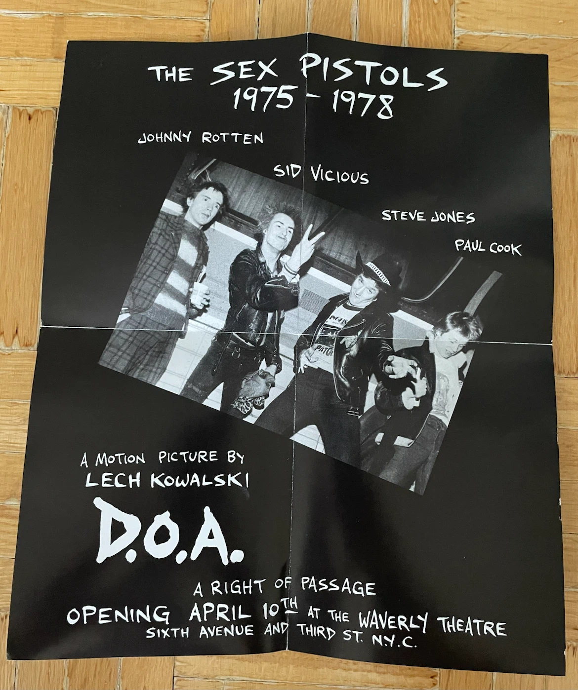 The Sex Pistols D.O.A. Punk Poster