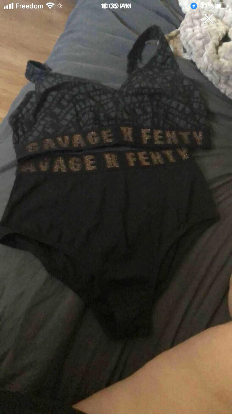 Savage X Fenty Bra and High-Waisted Panty Set