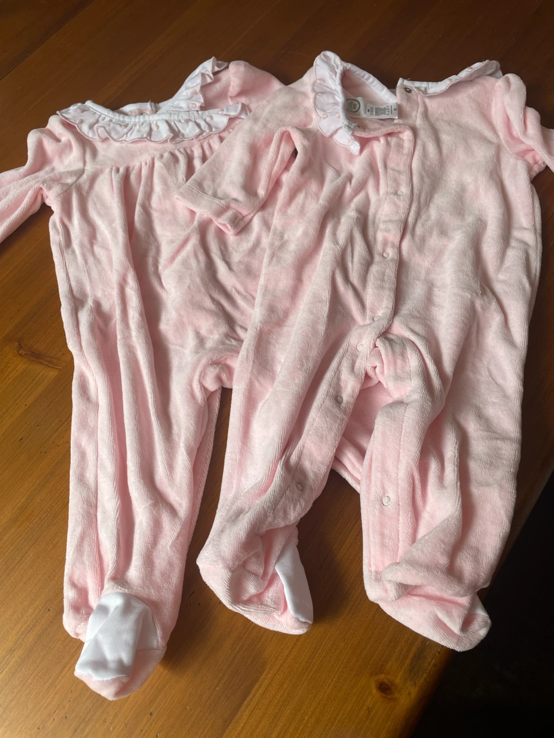 Twin Pink Baby Sleepers