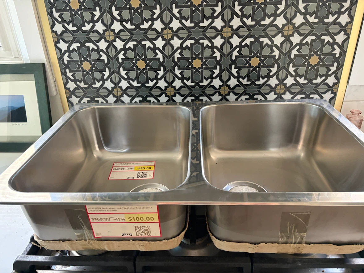 IKEA HALLSJÖN Dual Sink Stainless Steel - photo 2