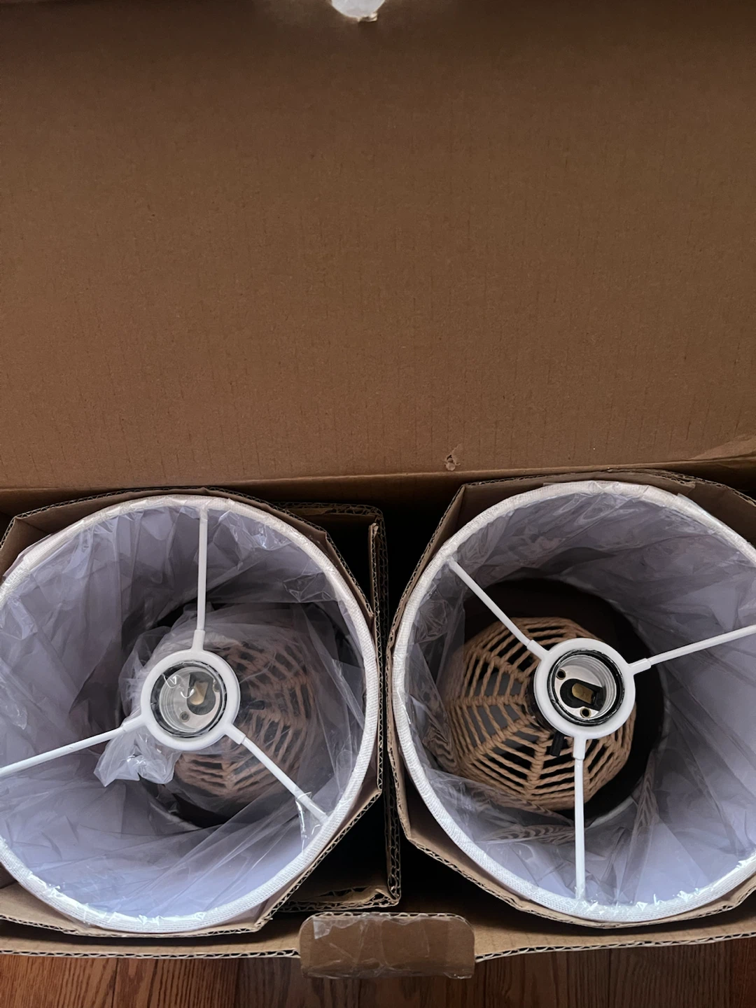 Rattan Table Lamps - 2 Pack - photo 3