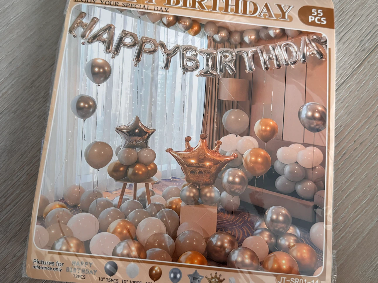 Happy Birthday Balloon Kit - 55 Pcs