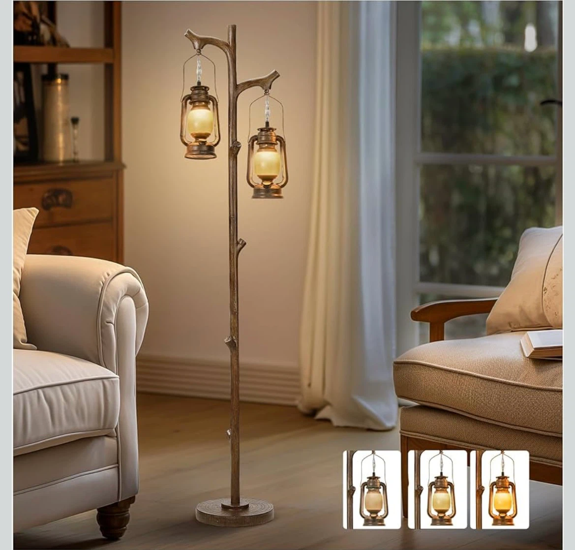 Scenekoy Rustic Lantern Floor Lamp - photo 2