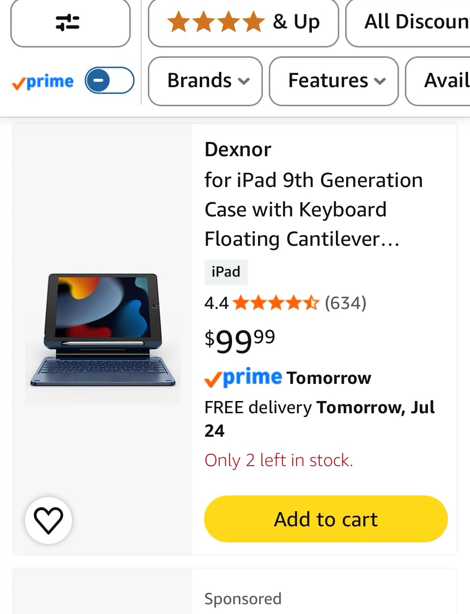 Dexnor iPad 9th Gen Keyboard Case for 10.2" iPad 7th/8th/9th