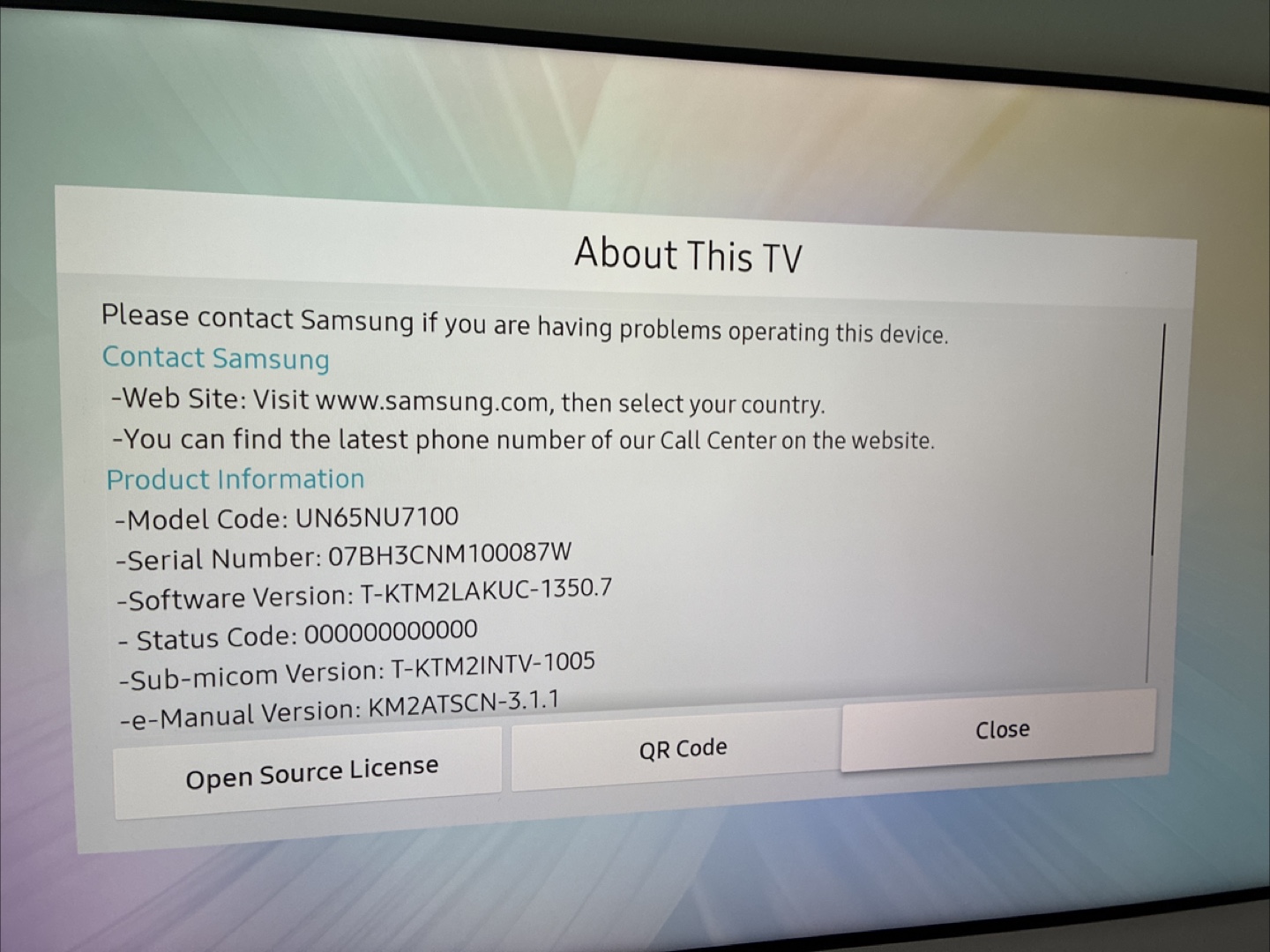 65” UHD 4K Smart Samsung TV - photo 3