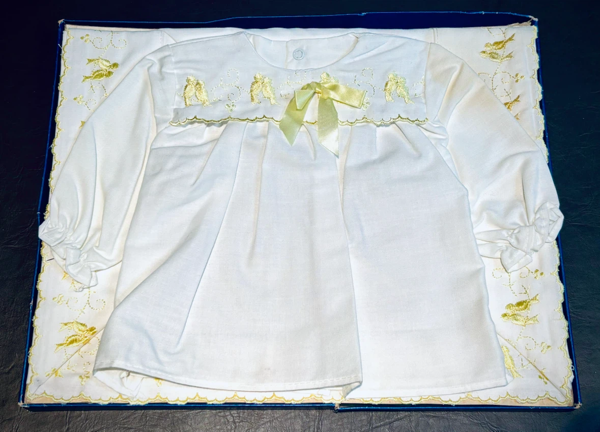 Vintage Embroidered Baby Dress & Blanket - photo 2