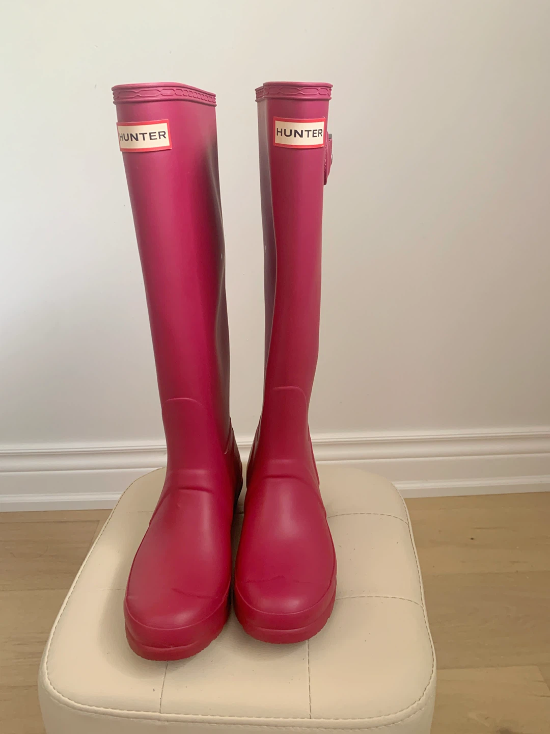 Hunter Original Tall Rain Boots Dark Raspberry US 6 EU 37
