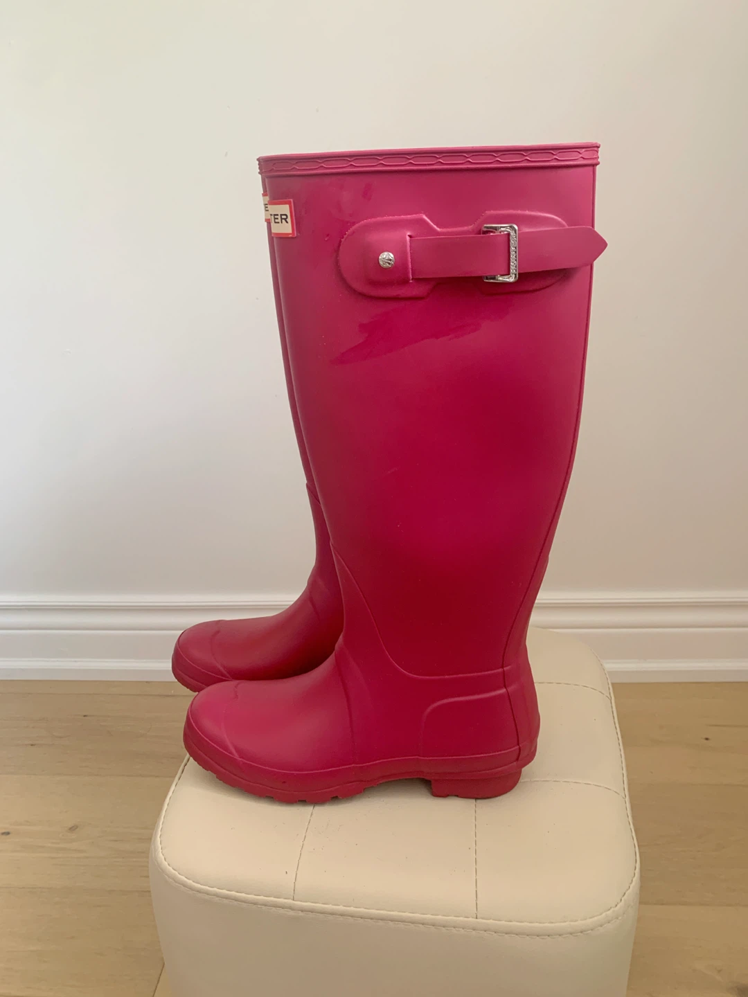Hunter Original Tall Rain Boots Dark Raspberry US 6 EU 37 - photo 3