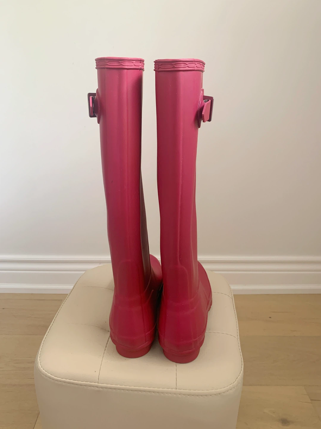 Hunter Original Tall Rain Boots Dark Raspberry US 6 EU 37 - photo 4