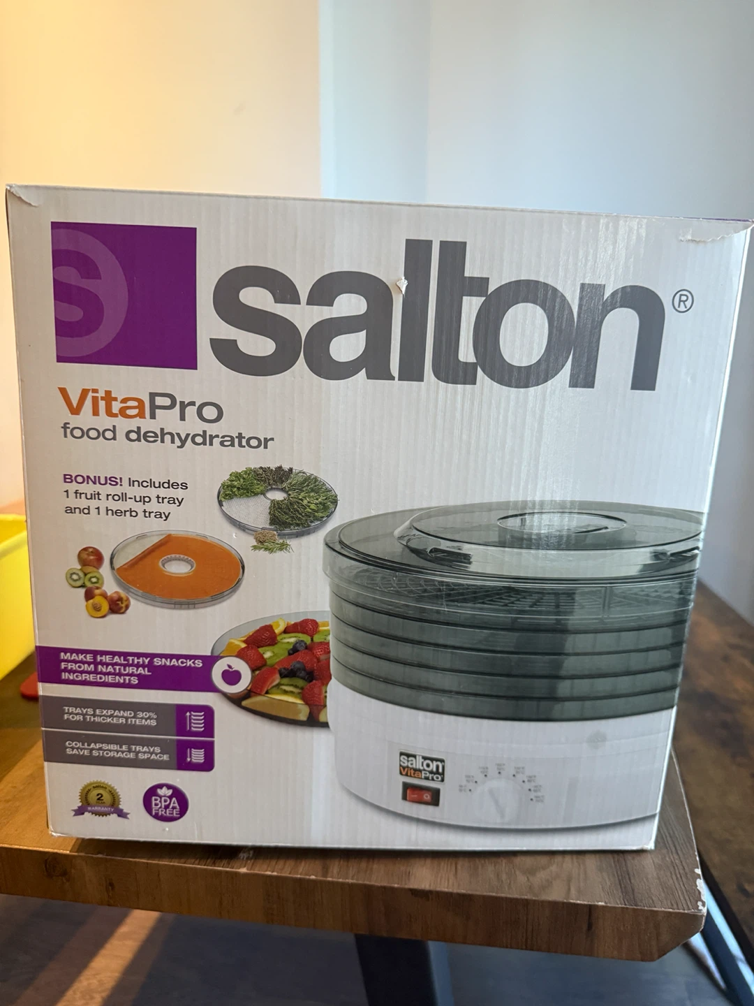 Salton VitaPro Food Dehydrator with Bonus Trays