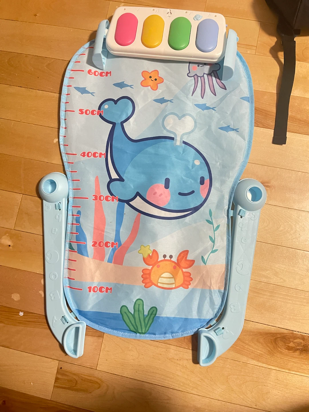 Baby Play Mat with Musical Keyboard and Marine Life Design