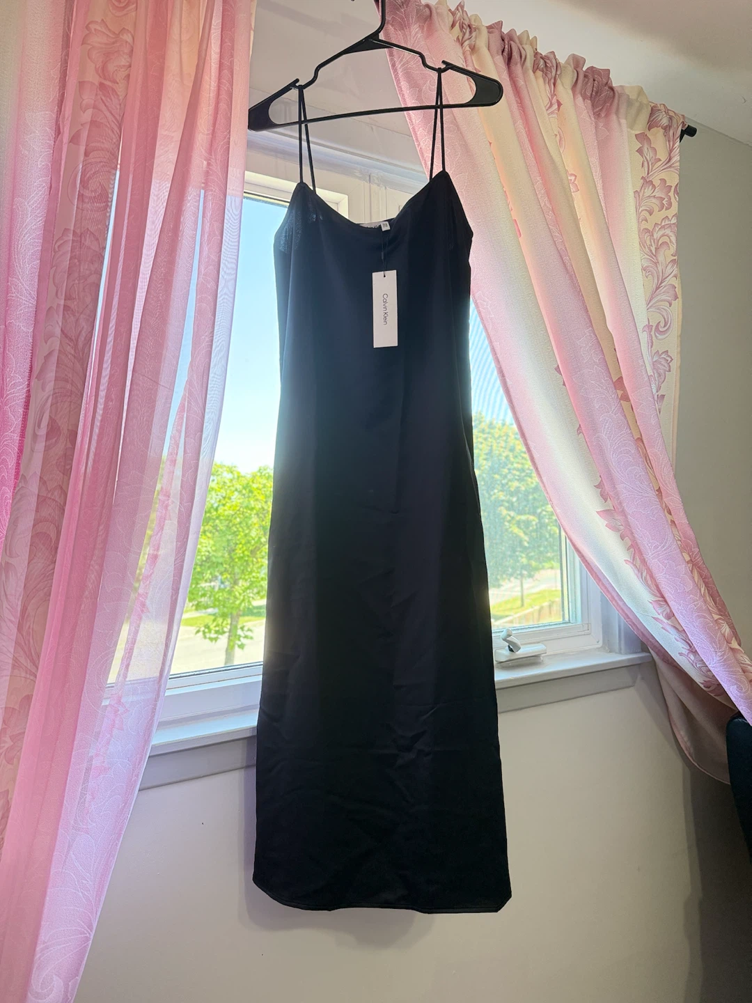 Calvin Klein Black Slip Dress