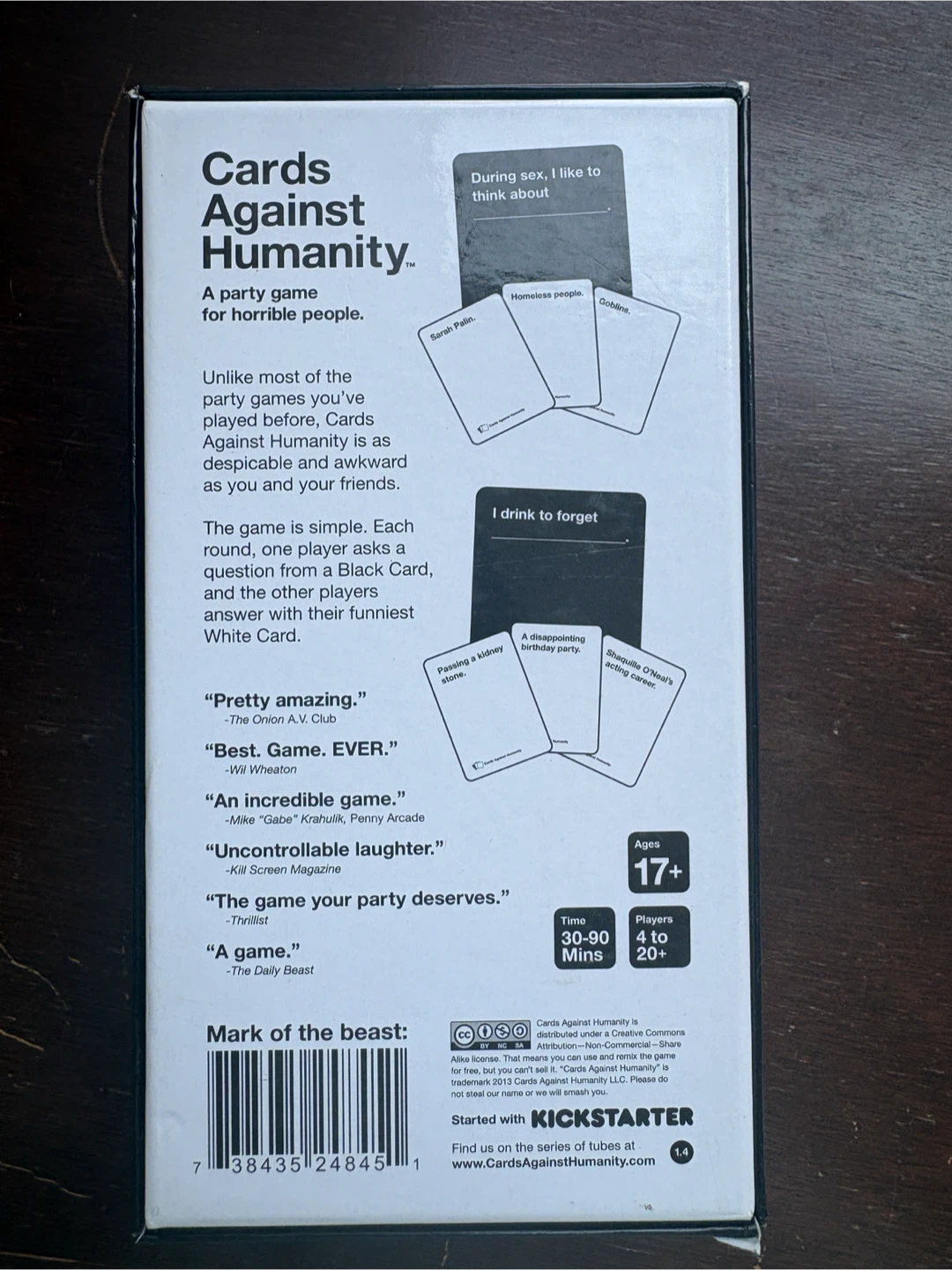 Cards Against Humanity Party Game - photo 2