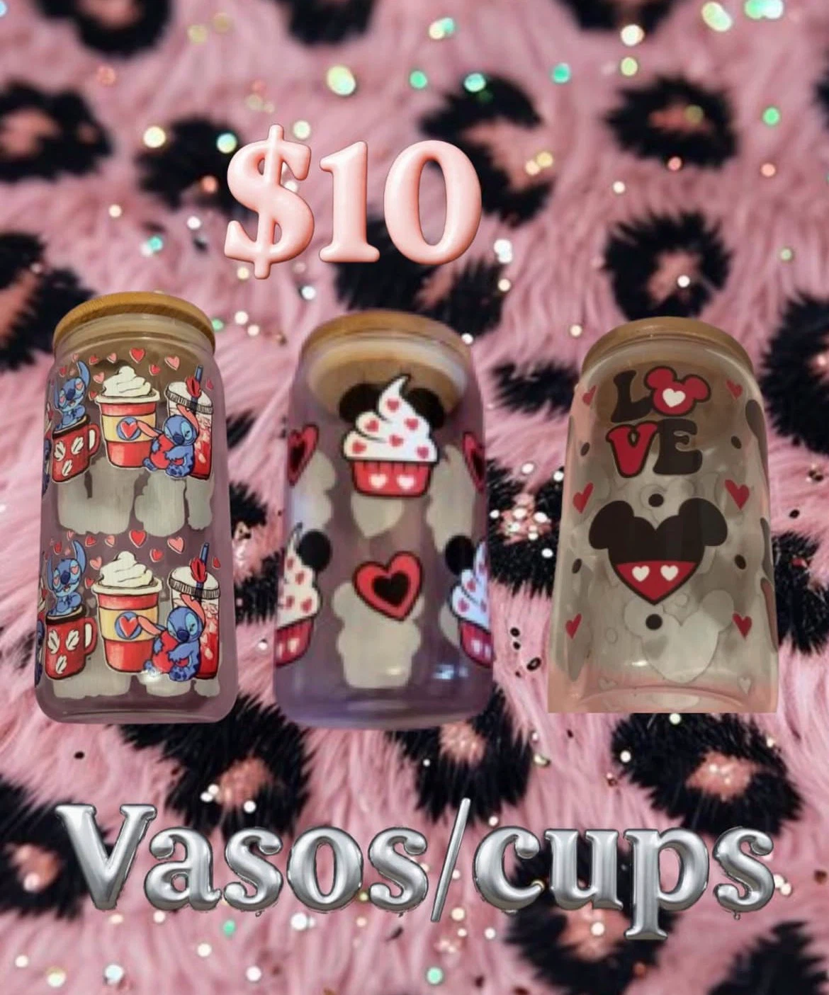 Disney Themed Tumblers - Set of 3