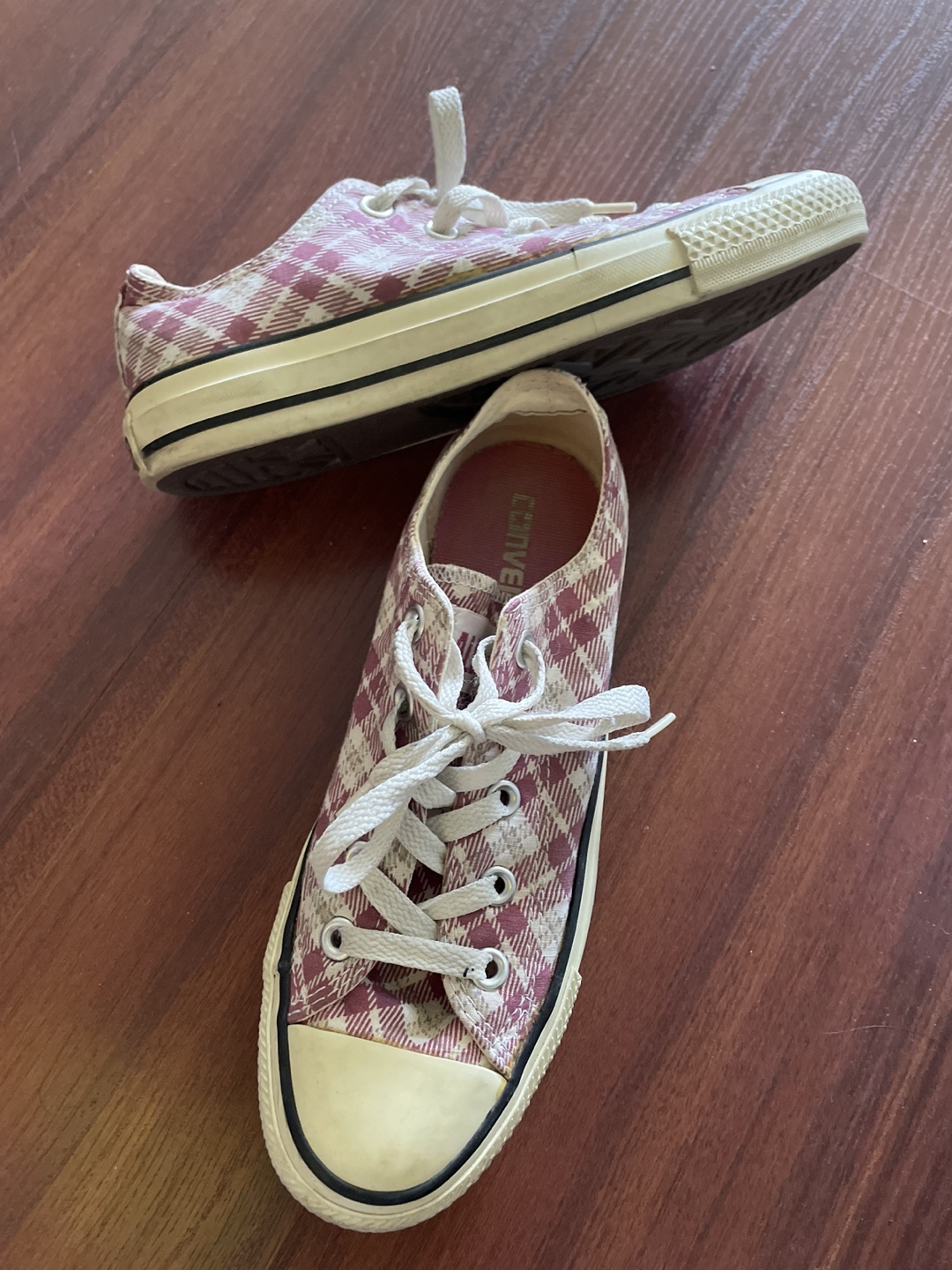 Converse All Star Plaid Low Top Sneakers size 6 - photo 3