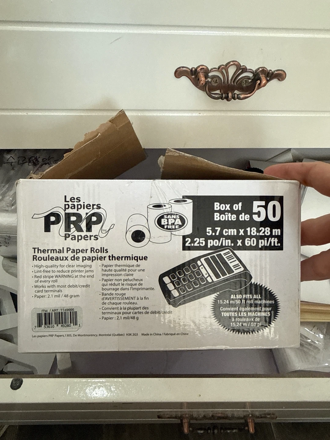 PRP Papers Thermal Paper Rolls - Box of 30