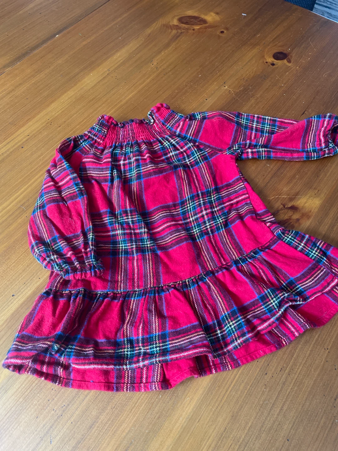 12month old Plaid Flannel Dress