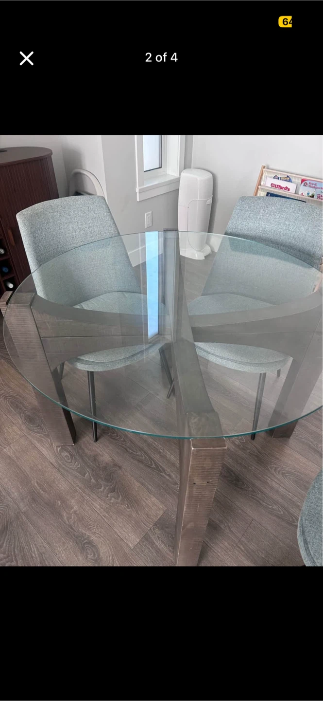 Urban Fare Glass Dining Table - photo 2
