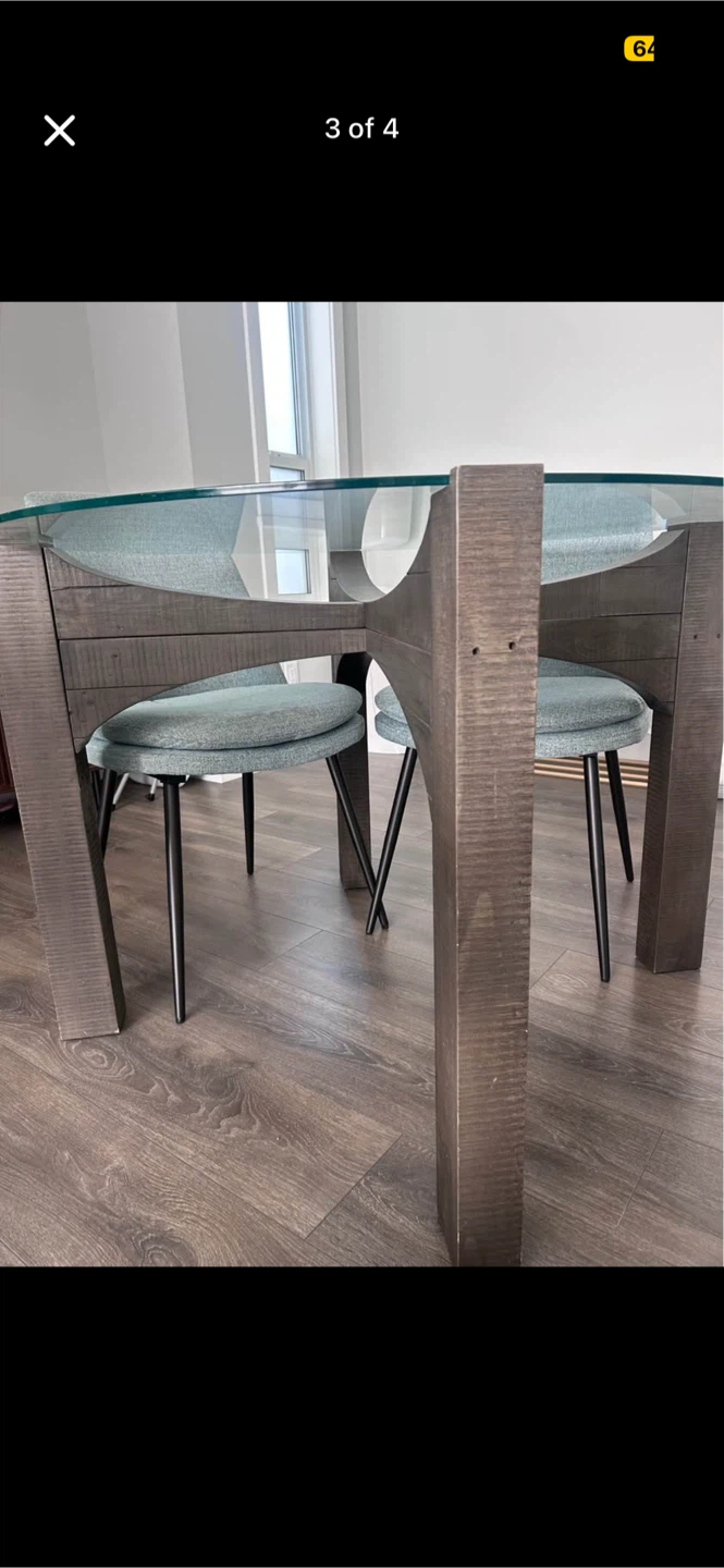 Urban Fare Glass Dining Table - photo 3