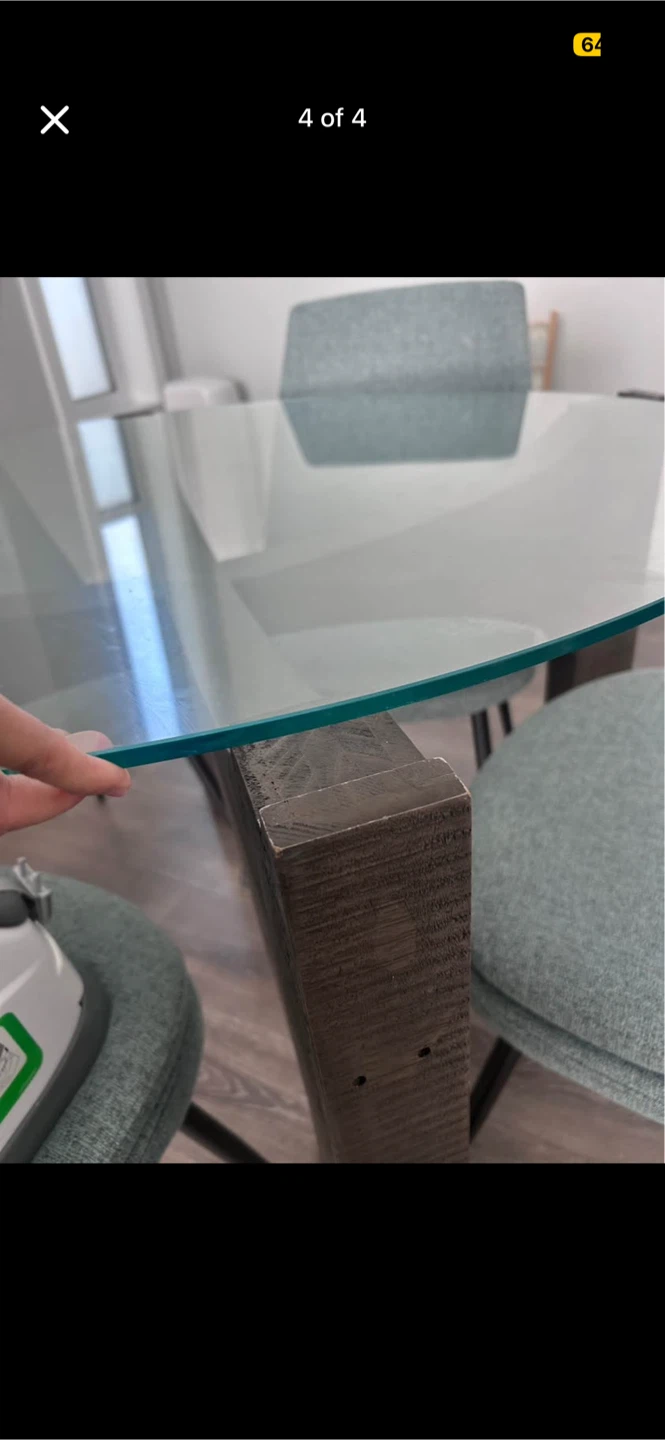Urban Fare Glass Dining Table - photo 4