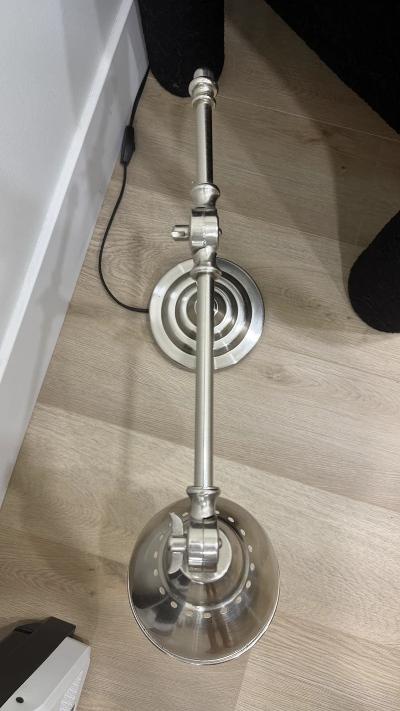IKEA BAROMETER nickel-plated table lamp - photo 4