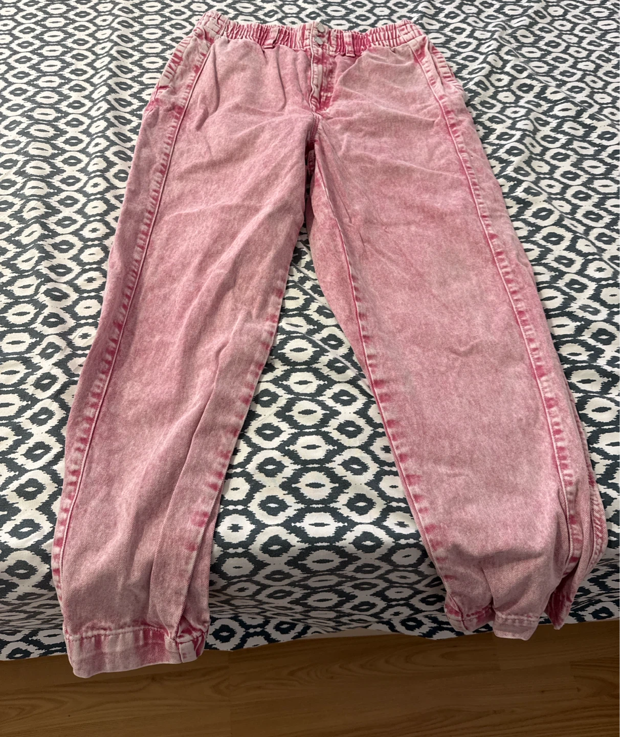 Tommy Jeans Pink Acid Wash Pants Size 6