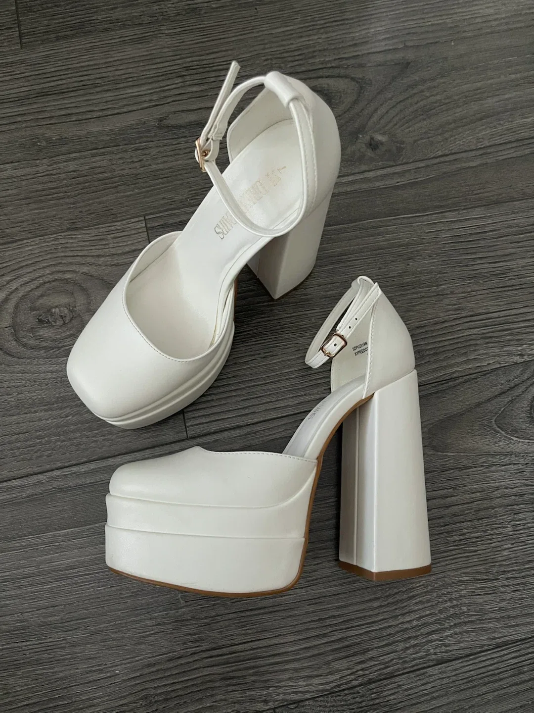 White Platform Heels