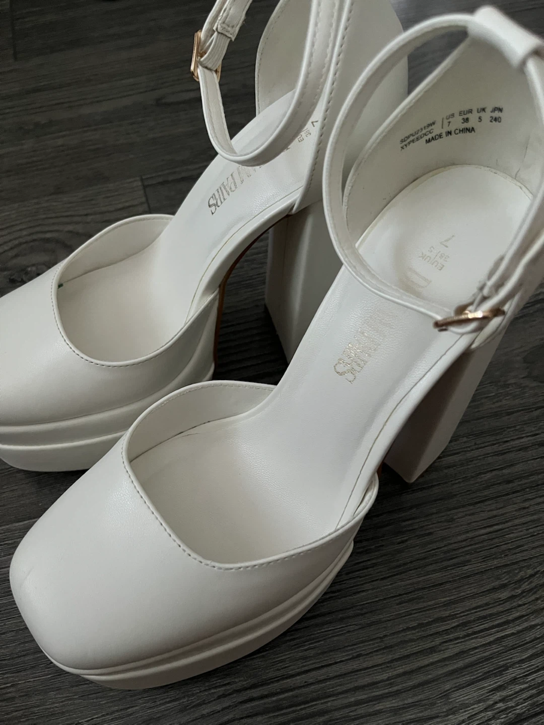 White Platform Heels - photo 2