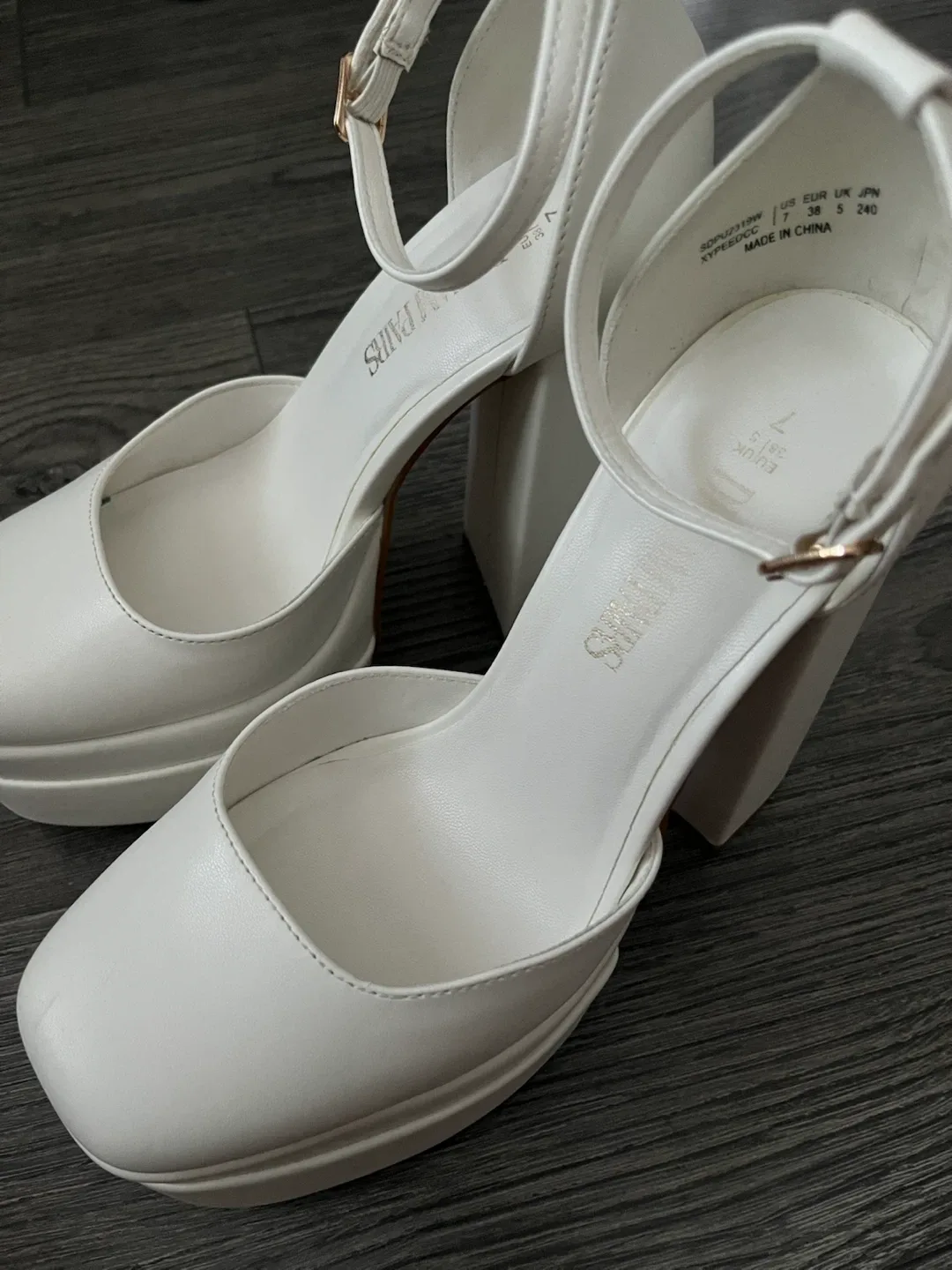 White Platform Heels - photo 2