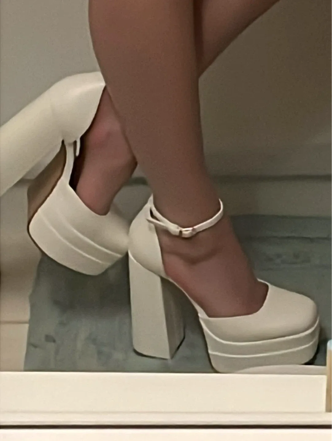 White Platform Heels - photo 5