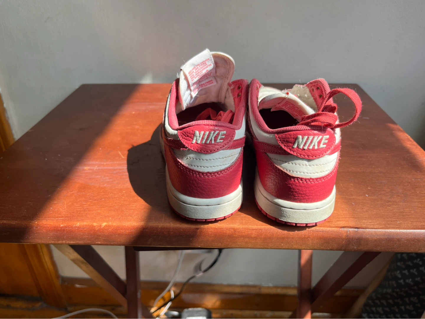 Nike Dunk Low White Red Sneakers - photo 3