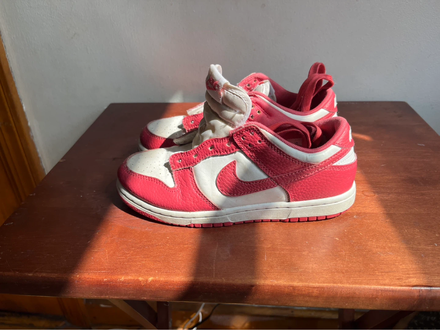 Nike Dunk Low White Red Sneakers - photo 2
