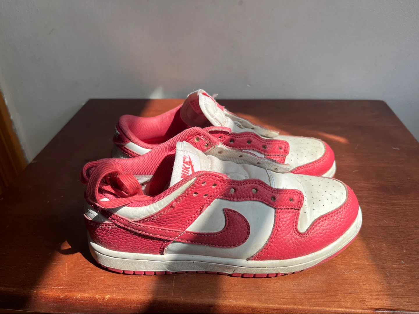 Nike Dunk Low White Red Sneakers - photo 4