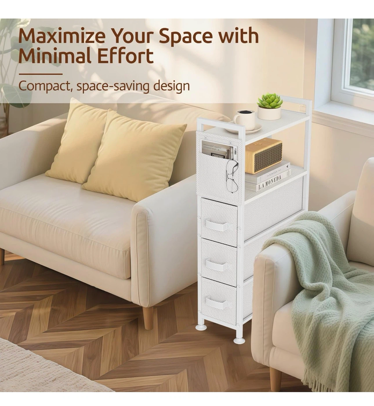 White 3-Drawer Storage Organizer - photo 5