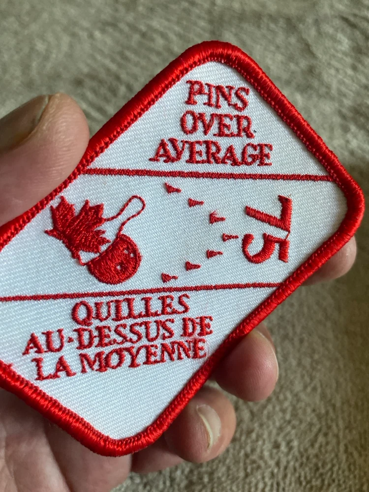 Bowling Patch - Pins Over Average 75 - photo 2