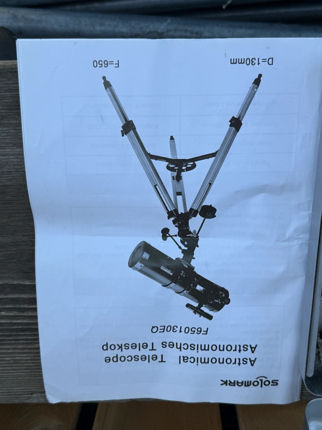 SOLOMARK Model 650130 Telescope - photo 4