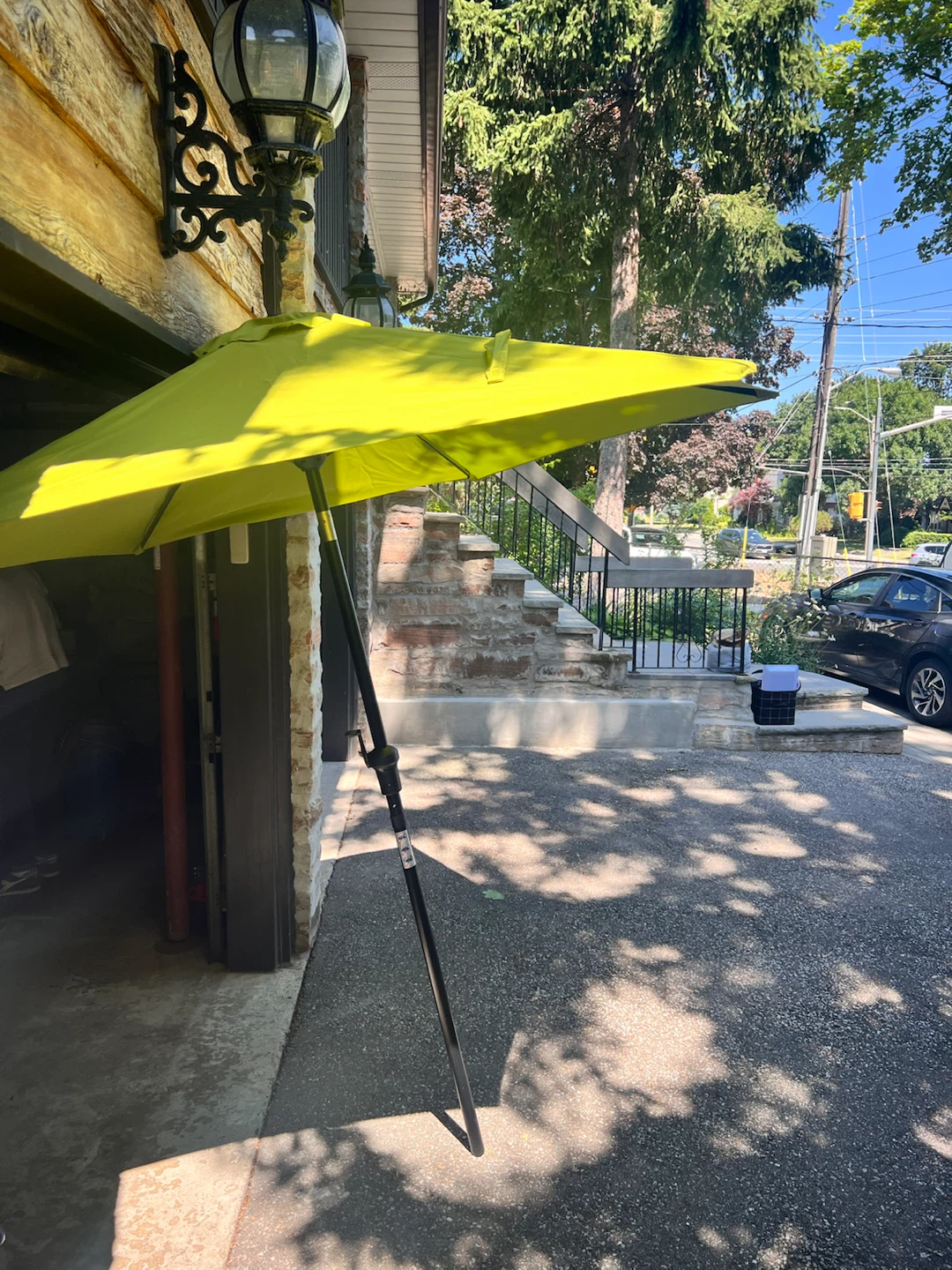 Canvas Spring Green Market Umbrella