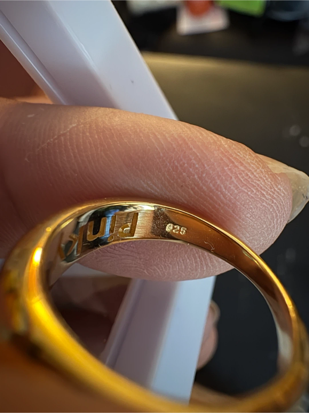 Gold 925 Sterling Silver "Pinky Promise" Ring - photo 2