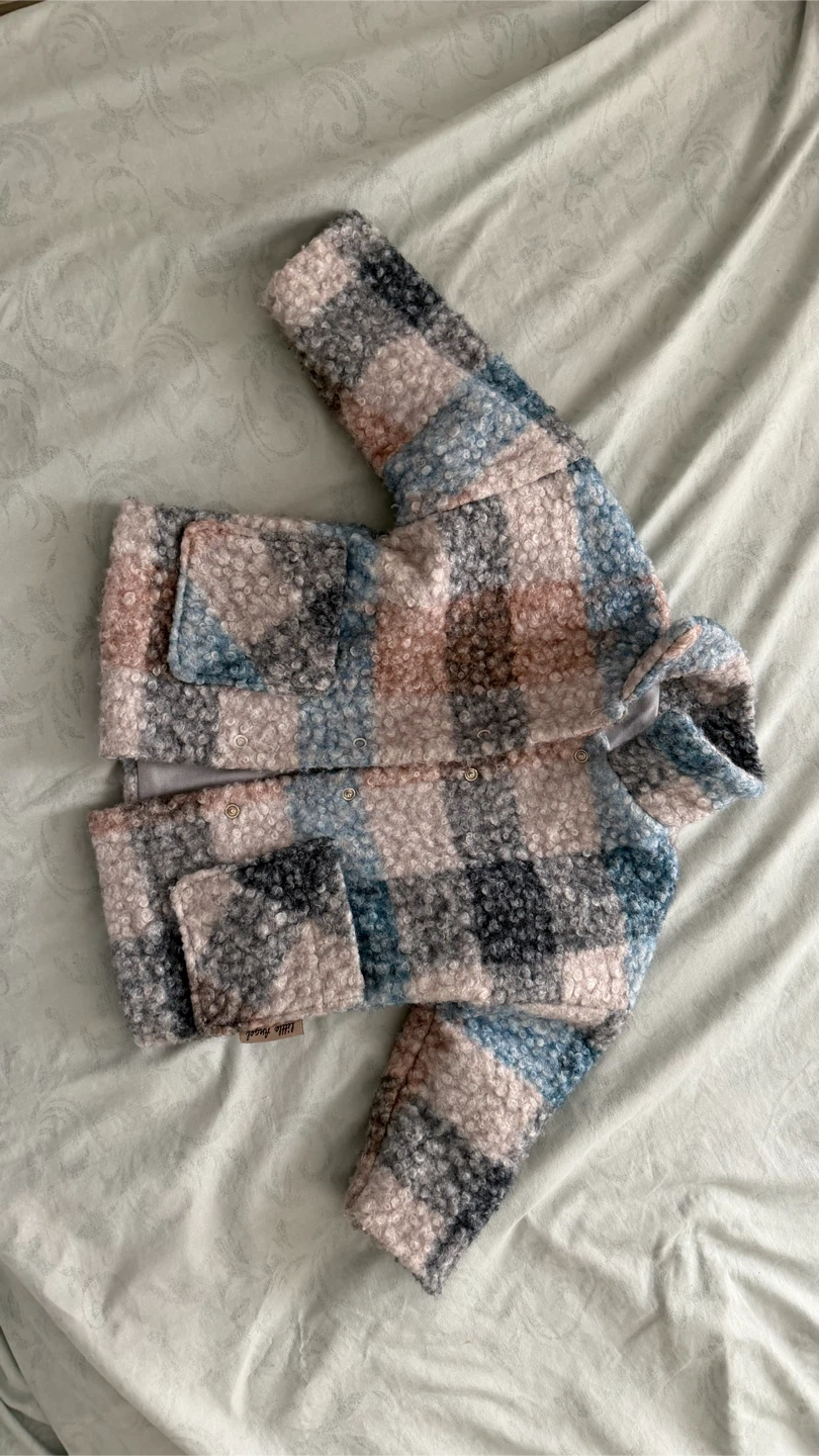 Little Dutch Sherpa Plaid Jacket