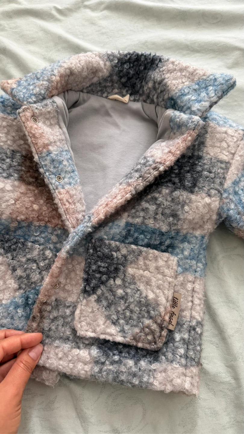 Little Dutch Sherpa Plaid Jacket - photo 2