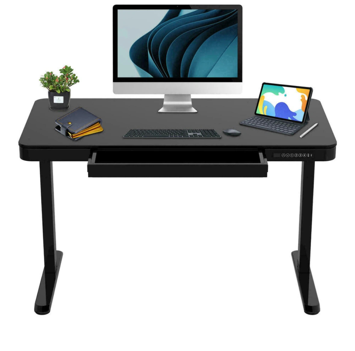 Black Standing Desk with USB Ports - photo 2