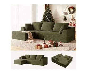 🛋️ Olive Green Modular Sofa