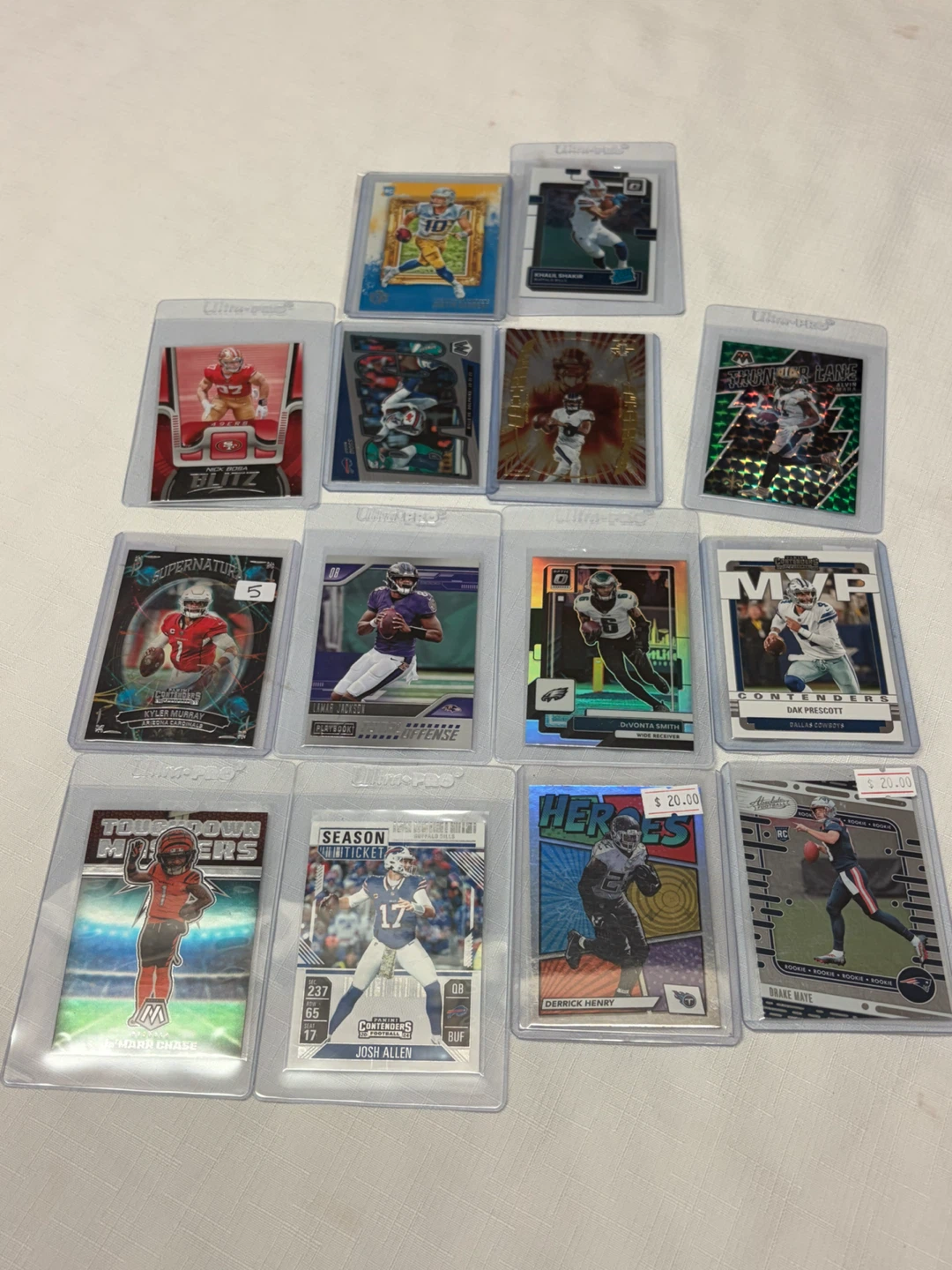 Assorted NFL Football Trading Cards