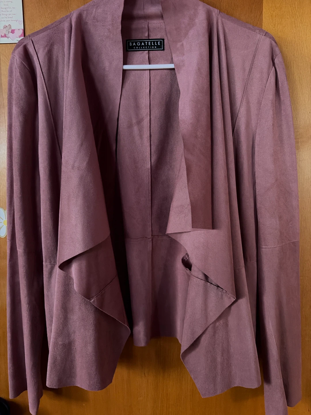 Bagatelle Collection Women's Drape Front Jacket