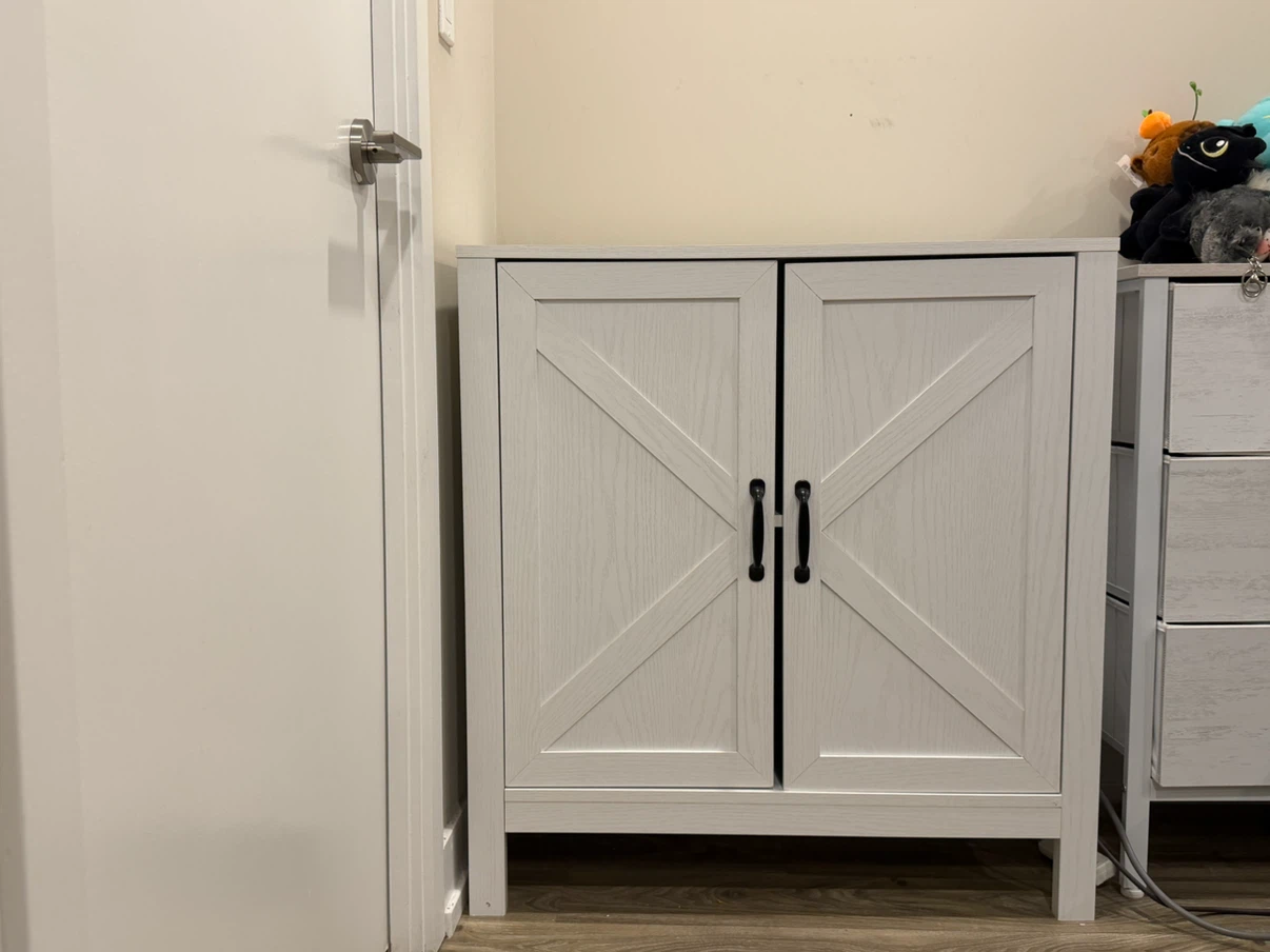 HOMCOM Storage Cabinet / Buffet Sideboard – White – $60 CAD