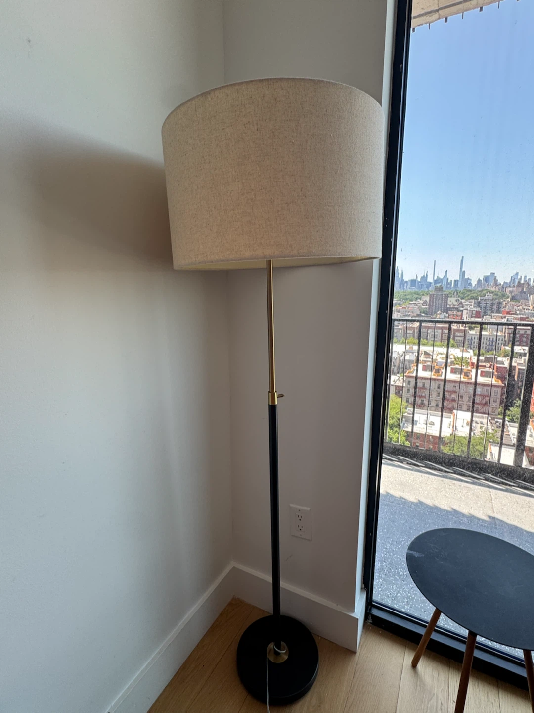 Floor Lamp with Drum Shade