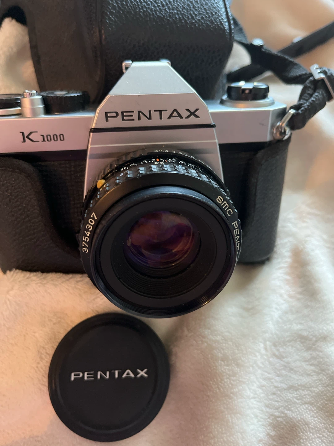 Pentax K1000 35mm Film Camera with SMC Pentax-M 50mm f/2 Lens