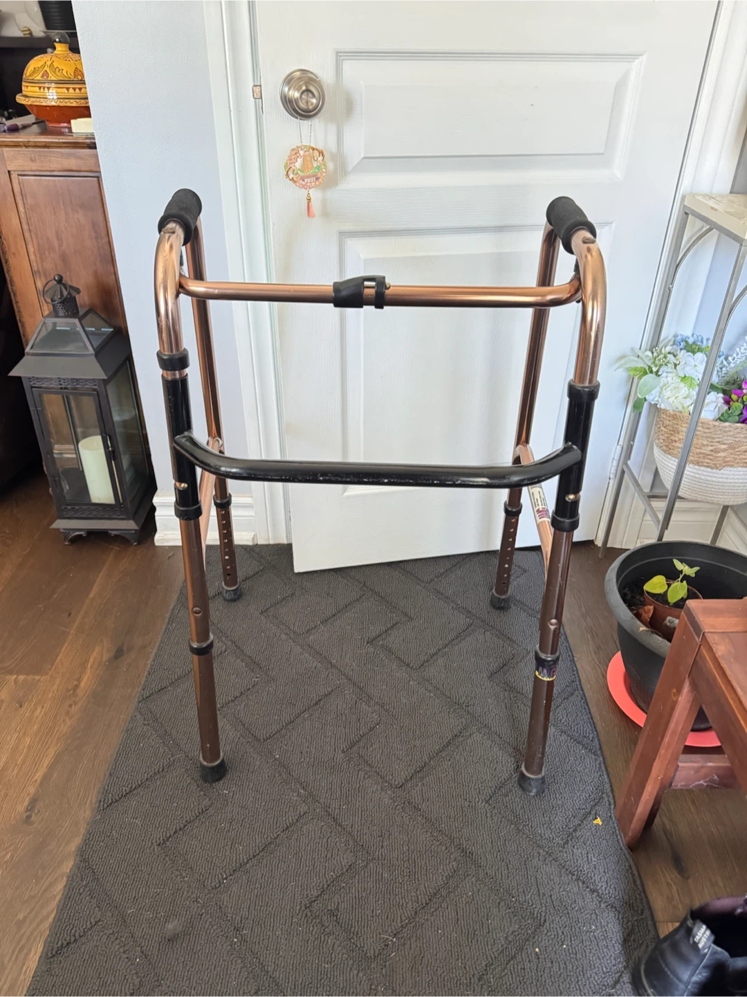 AMG Aluminum Folding Walker - Bronze