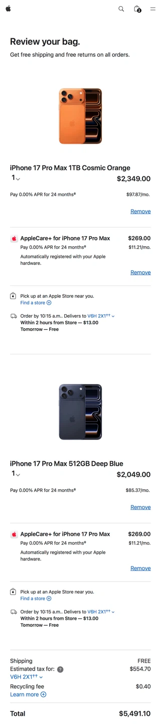 Apple iPhone 17 Pro Max 512GB Deep Blue - New - photo 4
