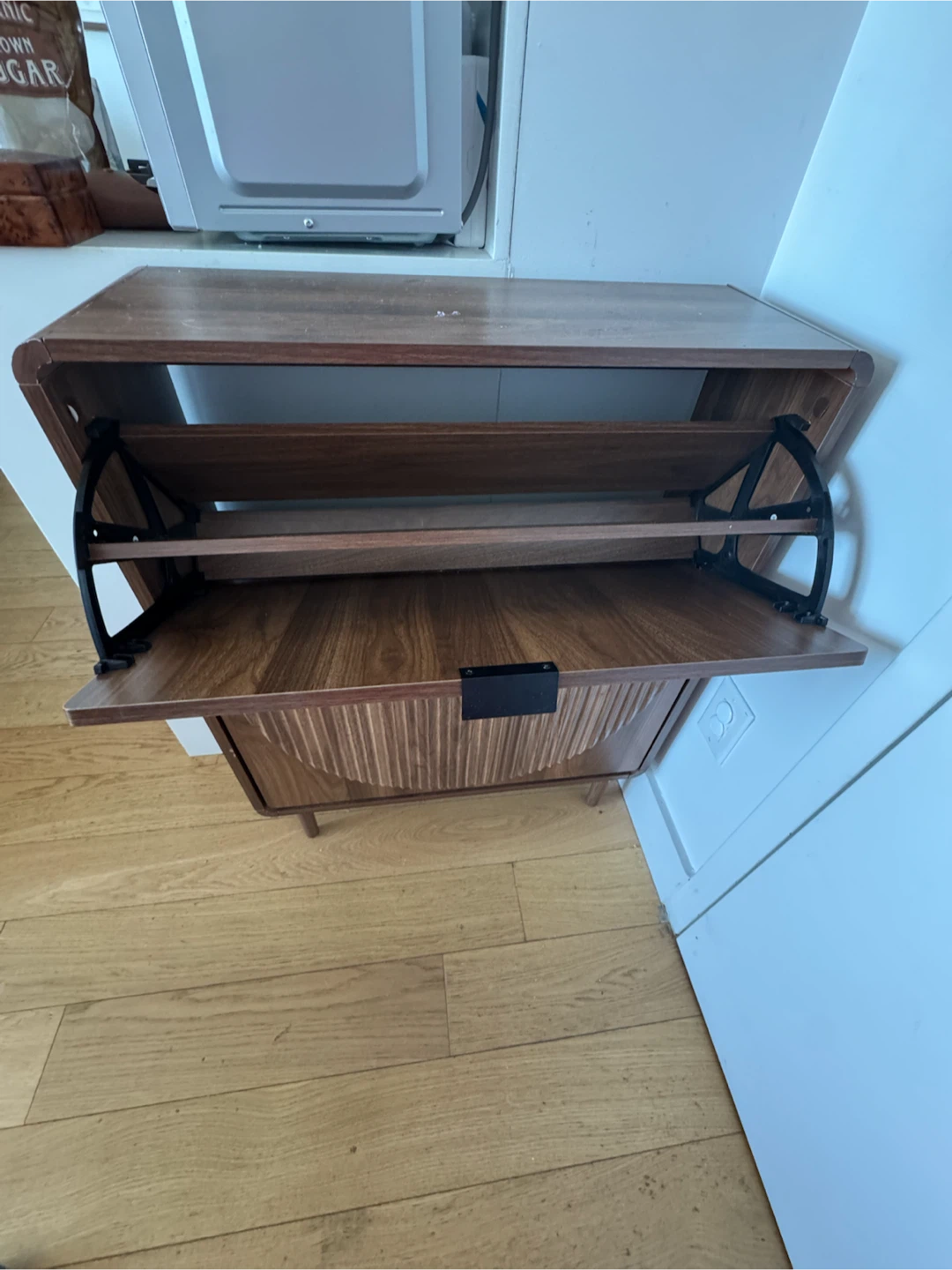 Wooden Shoe Cabinet with Flip Drawers - photo 2